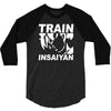 silver edition train insaiyan dragonball z insane bodybuilding goku 3/4 Sleeve Shirt