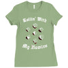 rolling with the homies Ladies Fitted T-Shirt