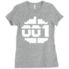 paradroid retro commodore 64 8 bit gamer Ladies Fitted T-Shirt