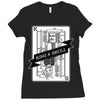 king and skull Ladies Fitted T-Shirt