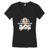 Careful I Already Kicked Cancer Ass Women's V-Neck T-Shirt