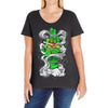 smoking Ladies Curvy T-Shirt