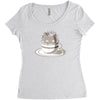 perk up Women's Triblend Scoop T-shirt