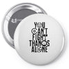 Fight Alone Avengers Pin-back button