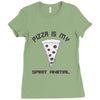 pizza is my spirit animal Ladies Fitted T-Shirt