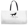 the coolest wolf moment ever Weekender Totes