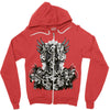 camisa de los muertos Zipper Hoodie