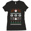 ugly christmas sweater Ladies Fitted T-Shirt
