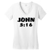 john 3 16 Women's V-Neck T-Shirt