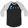 funny 80s pacman cookie monster retro gaming 3/4 Sleeve Shirt