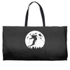 skiier moon moonlight silhouett Weekender Totes