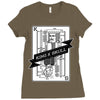 king and skull Ladies Fitted T-Shirt