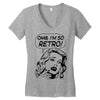 oh my god i am so retro Women's V-Neck T-Shirt