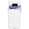 scotland born and raised retro white &amp; navy international country Samsung Galaxy S8