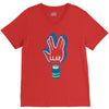llap foam finger V-Neck Tee