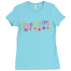 geek girl daisies Ladies Fitted T-Shirt