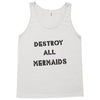 destroy all mermaids girls Tank Top