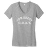 tom brady g.o.a.t. Women's V-Neck T-Shirt