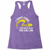 I Don't Care How Many Miles Per Gallon Racerback Tank