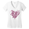 valentines day hearts Women's V-Neck T-Shirt