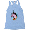 unicorn nerd graphic Racerback Tank