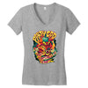 party god (red) Women's V-Neck T-Shirt