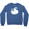 rude, rabbits humping,funny Crewneck Sweatshirt