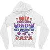 only the best dads get promoted to papa Zipper Hoodie