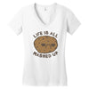 life is all mashed up Women's V-Neck T-Shirt