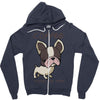 coffee makes me poop Zipper Hoodie