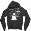 windy snowman Zipper Hoodie