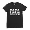 PAPA The Man The Myth The Legend T-Shirt Ladies Fitted T-Shirt