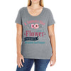 A January Girl Like A Flowers Ladies Curvy T-Shirt