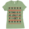 Emo Gothic Ugly Christmas Sweater Ladies Fitted T-Shirt