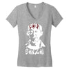 banzai Women's V-Neck T-Shirt