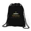 snow merry christmas Drawstring Bags