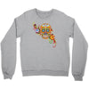 women's sugar skull purple Crewneck Sweatshirt