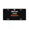 this girl loves halloween License Plate