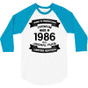 Premium Vintage  1986 3/4 Sleeve Shirt