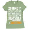 Strong Independent Motivated Sagittarius Ladies Fitted T-Shirt