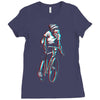ride in 3d Ladies Fitted T-Shirt