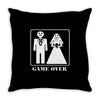 wedding funny game over Throw Pillow