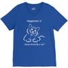happiness is being loved by a cat V-Neck Tee
