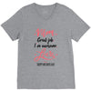Mom Great Job I m Awesome Love Happy Mother's Day V-Neck Tee