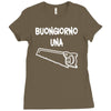 buongiorno una sega Ladies Fitted T-Shirt