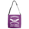 diamonds are a girls best friend girls softball shirt funny women spor Adjustable Strap Totes