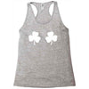 shamrock boobs Racerback Tank