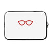 kacamata red Laptop sleeve