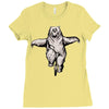 balance bear Ladies Fitted T-Shirt