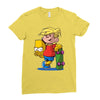 bart simpson Ladies Fitted T-Shirt